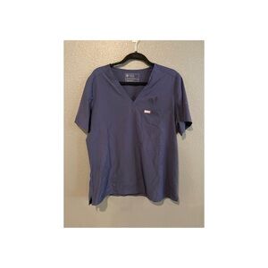 Figs Navy Short Sleeve Tee scrub top
